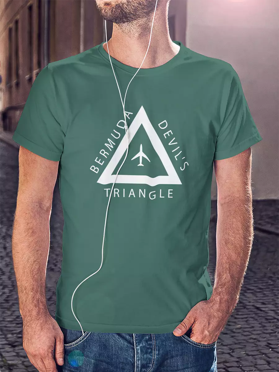 green printed t shirt for men